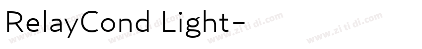 RelayCond Light字体转换